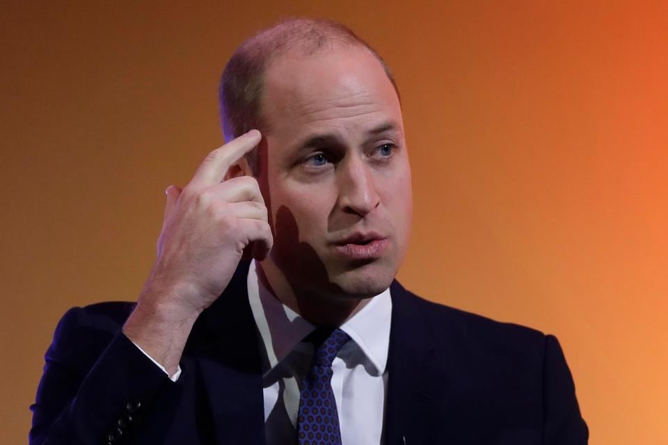 Prince William recalled his own experience of mental pressure in the workplace