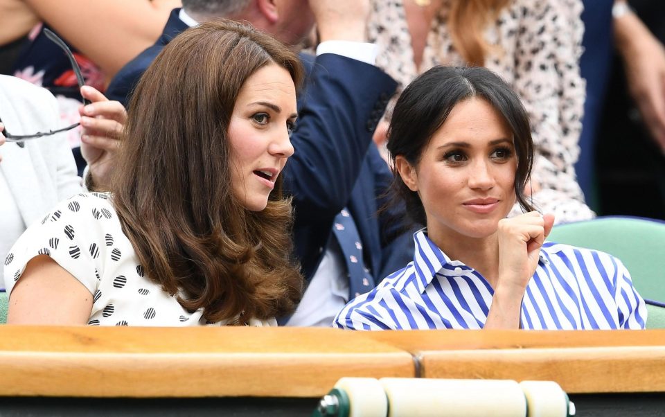  Meghan and Kate watched Serena Williams at Wimbleton together earlier this year