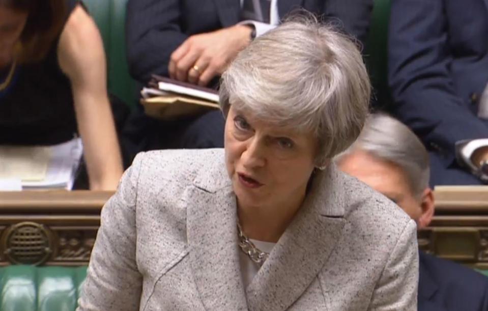  The PM is fighting for survival as her deal seems destined to be voted down by MPs