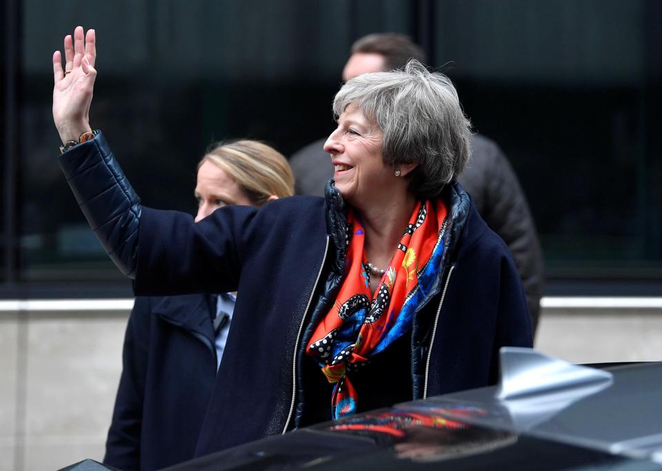  Prime Minister Theresa May in Central London on Friday