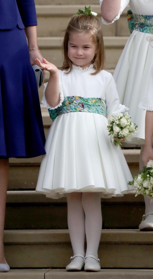 Princess Charlotte is often seen waving at fans