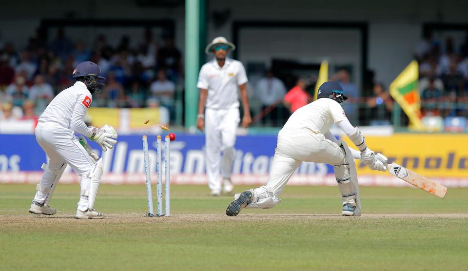  Stuart Broad fell for a duck at the beginning of the second day