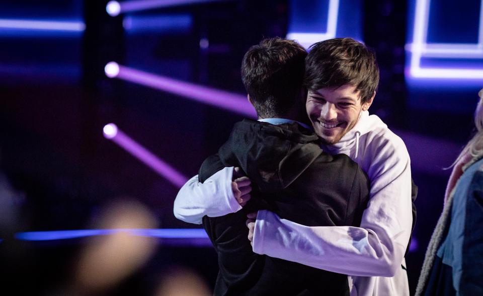  Louis Tomlinson was delighted to see his act Anthony Russell at X Factor rehearsals today