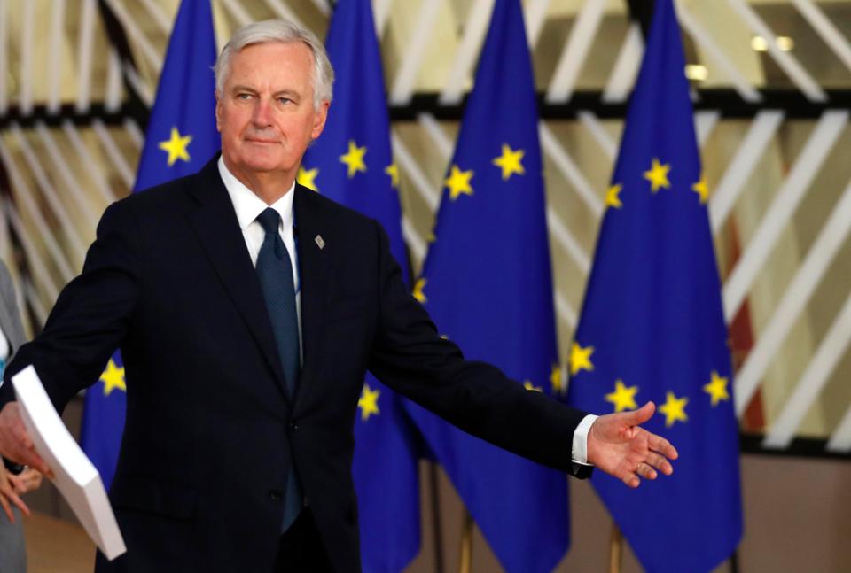  Michel Barnier arriving for the summit to sign off the deal he has negotiated for the last 18 months