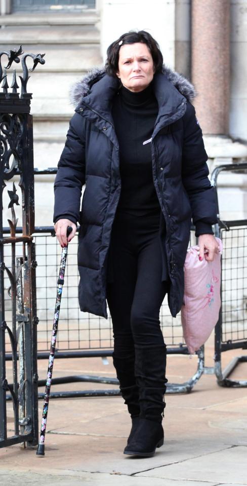  Lesley Elder outside High Court after hearing over her claims of injury from an operation