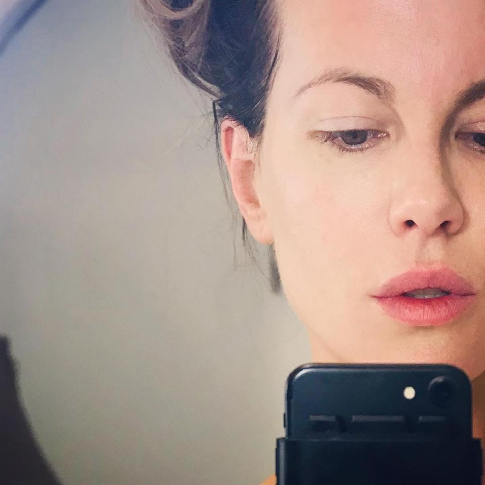  The star shared this candid snap to Instagram in which she raved about the 'penis facial'