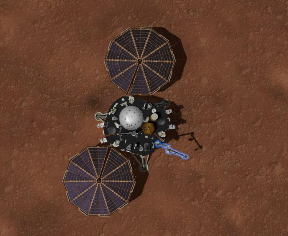 InSight comes equipped with powerful sensors and large solar panels the size of ping-pong tables