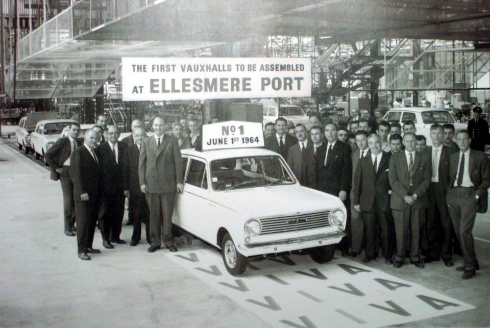 Vauxhall first rolled off cars from its Ellesmere Port production line in 1964