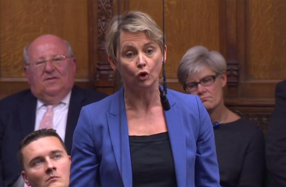  Labour MP Yvette Cooper blasted Theresa May and her deal