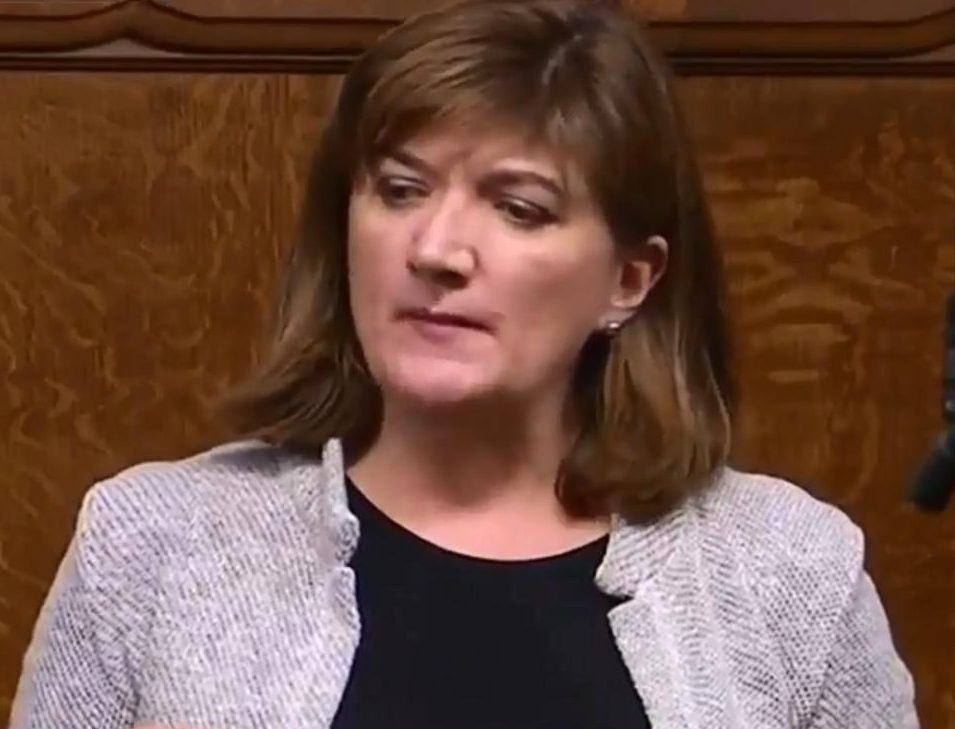  Nicky Morgan showed support for the PM in the commons today