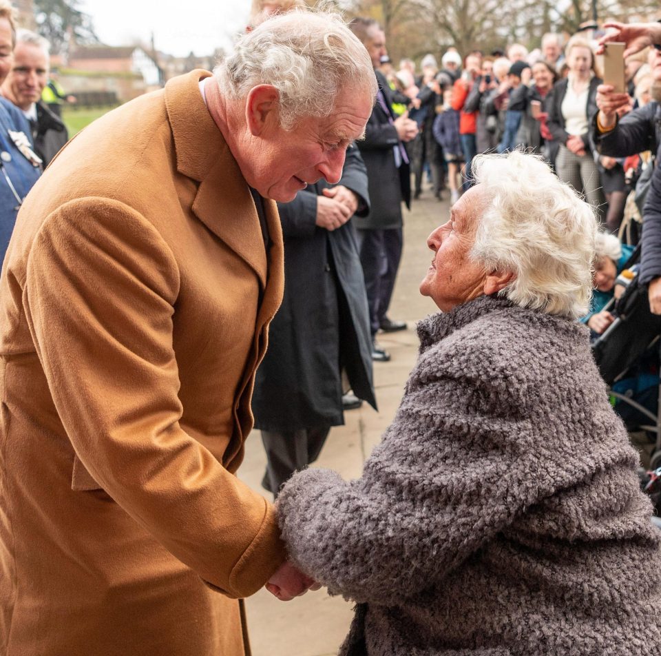  Prince Charles meets people living in Poundbury at Ely Cathedral