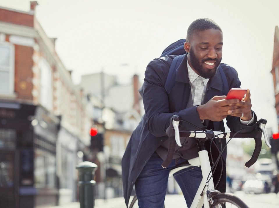 Text messaging distracts 46 per cent of cyclists