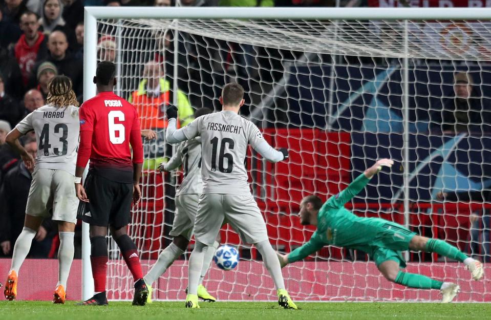 David De Gea spared Manchester United's blushes with a sensational save