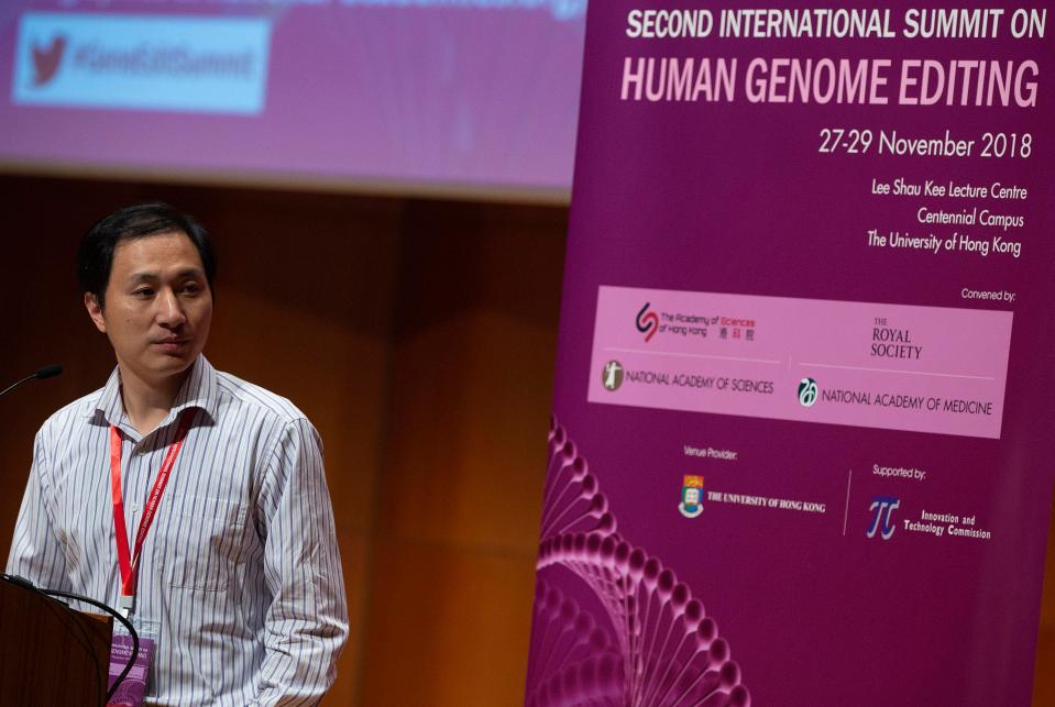  Jiankui claims to have created the world's first gene-edited baby girls, named Lulu and Nana