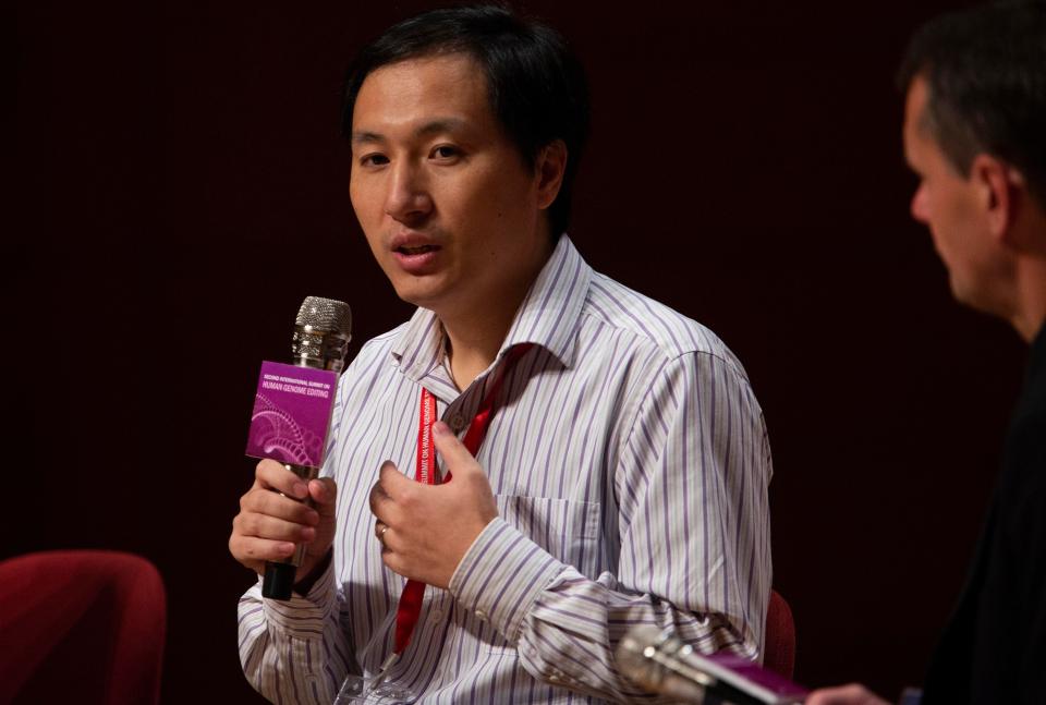  Chinese scientist He Jiankui defended his work during a panel discussion at the International Summit on Human Genome Editing in Hong Kong