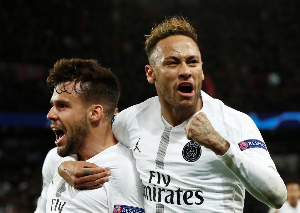  Goals from Neymar and Juan Bernat helped Liverpool to a 2-1 win over PSG