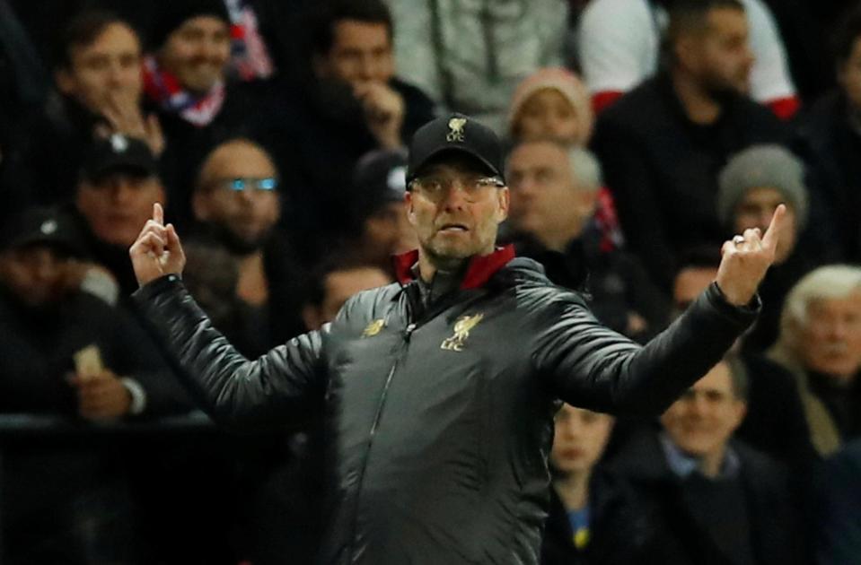  Jurgen Klopp's side went 1-0 down after just 13 minutes