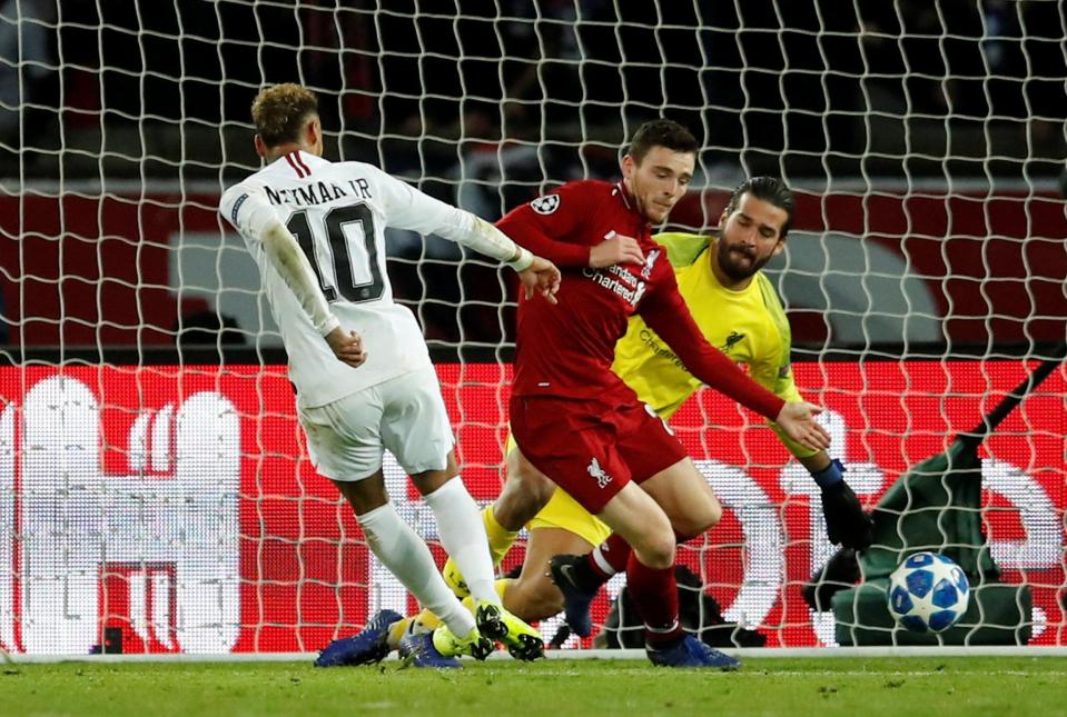  Neymar slides home to put the French champions two goals up