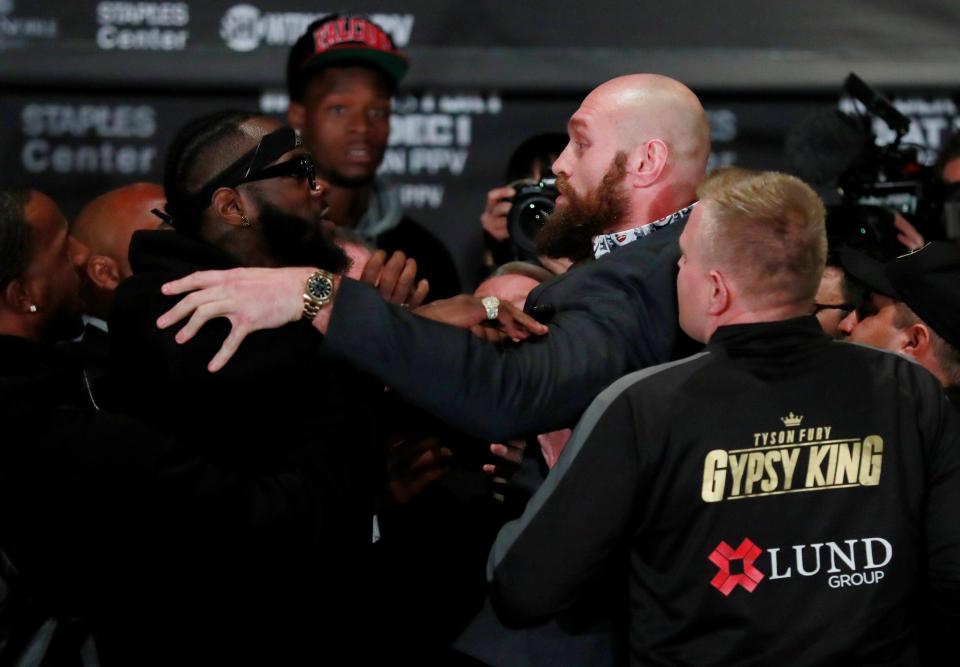  Gypsy King was trying his best to irritate his heavyweight rival during the press conference