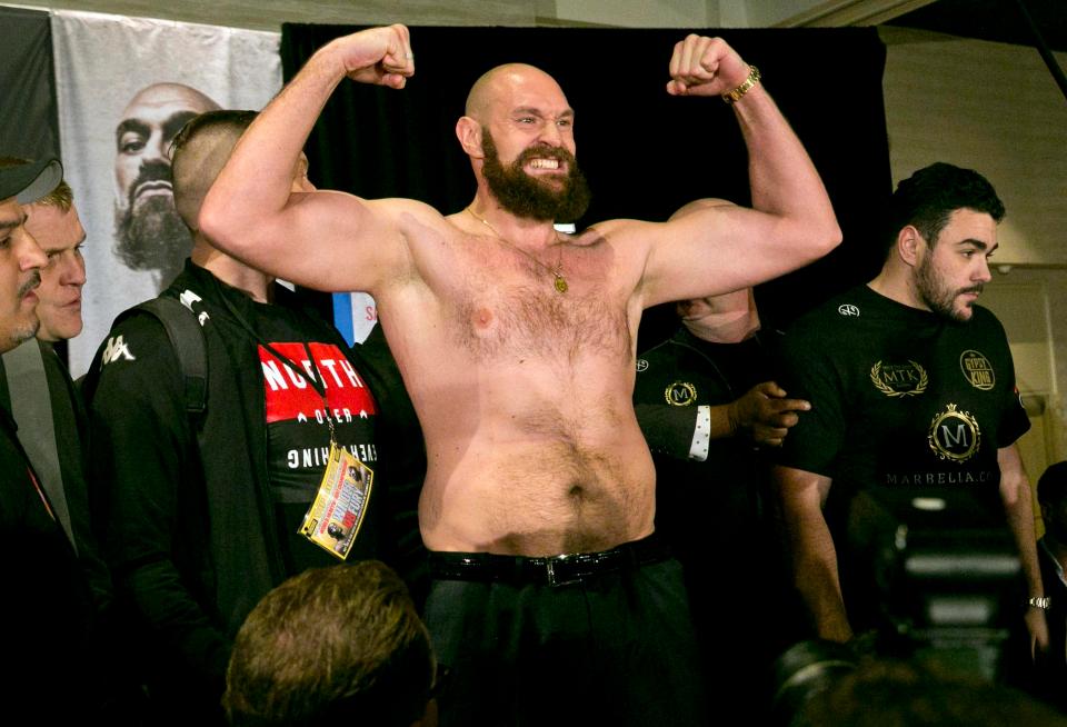  Fury, 30, is looking in great shape as he looks to inflict a first defeat on Wilder's record