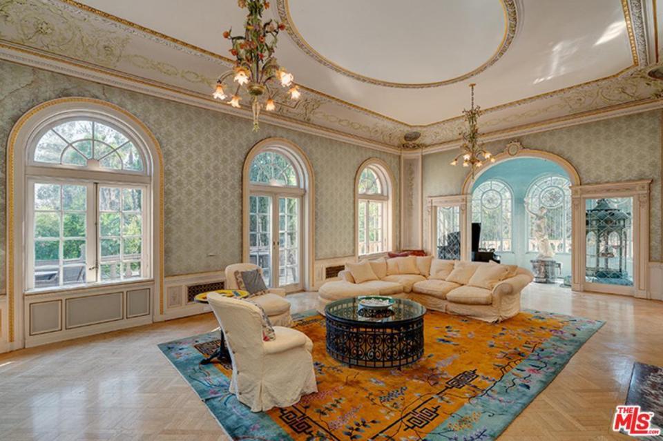  The £10million estate also includes a ballroom-sized living room