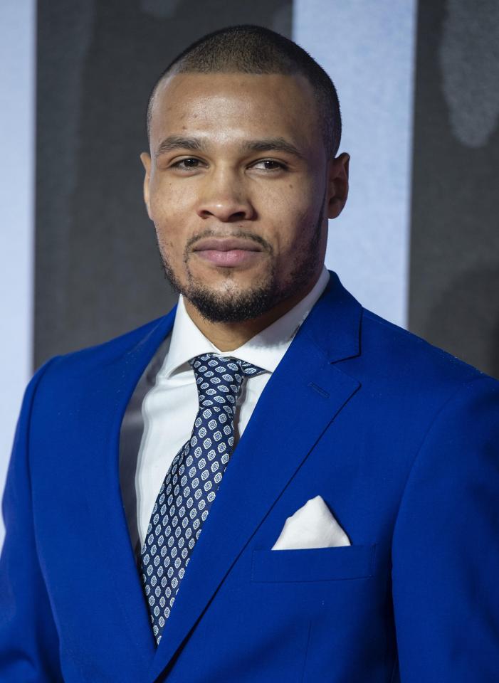 Chris Eubank Jr also took to the red carpet for the evening