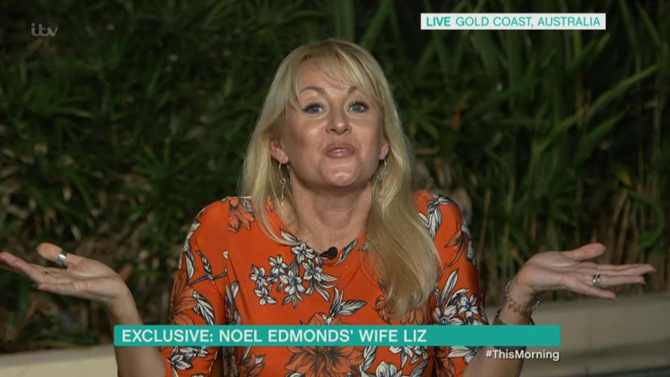 Liz Edmonds was interviewed on This Morning via a live link from Australia today