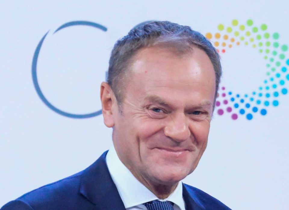 EU Council chief Donald Tusk said there was no chance that EU leaders would renegotiate the PM’s agreement