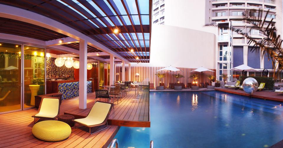  Dive in at The Park's amazing pool or check its wide range of massage and beauty treatments