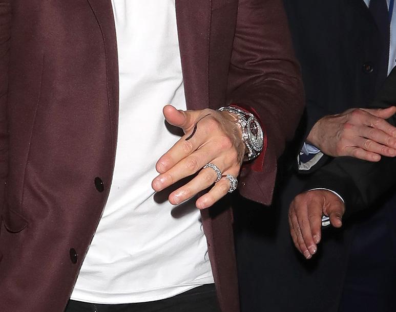 Cristiano Ronaldo was seen sporting a new ring earlier this week