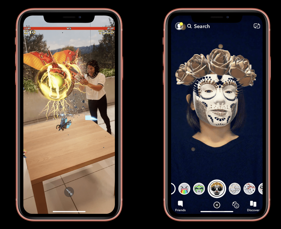  The iPhone XR runs on iOS 12, giving you access to cool augmented reality features