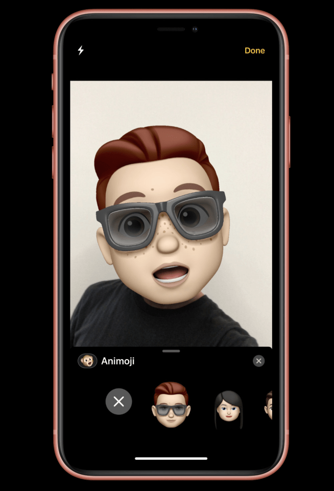  You can also create your own animated Memoji emoji, which looks like you and moves in response to your actual facial movements