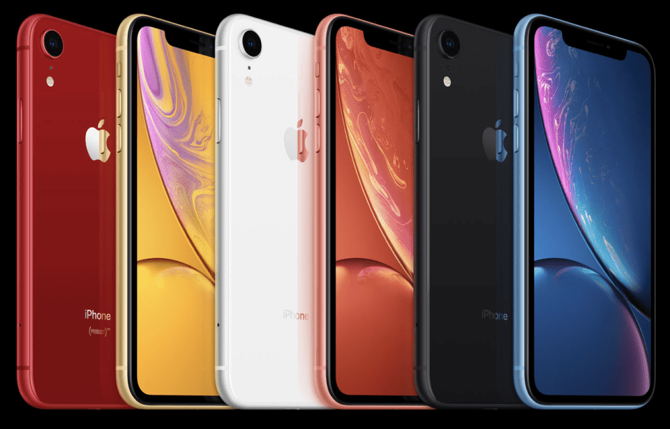  You can buy the iPhone XR in six different colour options