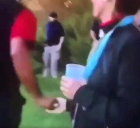 Footage clearly showed Tiger receiving something from the female spectator