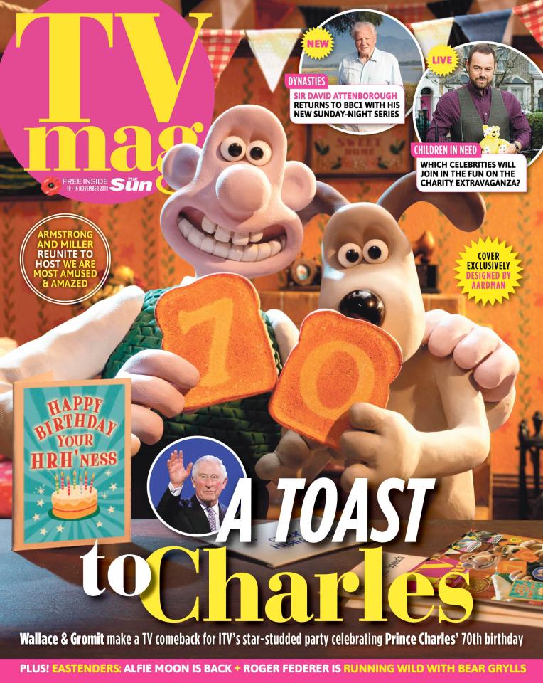 Wallace & Gromit are TV Mag's cover stars this week in this exclusively created image