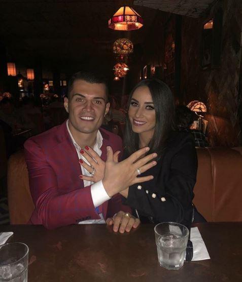  Granit Xhaka and wife Leonita showed off an Albanian Eagle at dinner