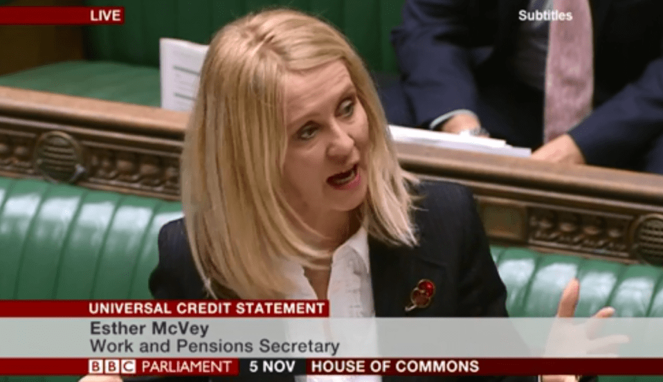  Esther McVey said the billion-pound package would help millions of Brits