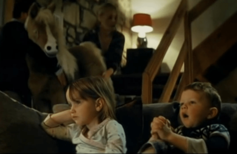 This advert shows how people go to great lengths to keep presents a surprise such as sneaking a rocking horse upstairs while children watch TV