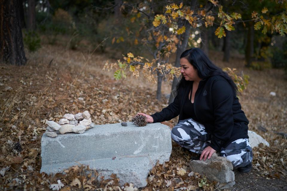  Claudia has been attempting to communicate with the creature using piles of rocks - which are often moved when she returns