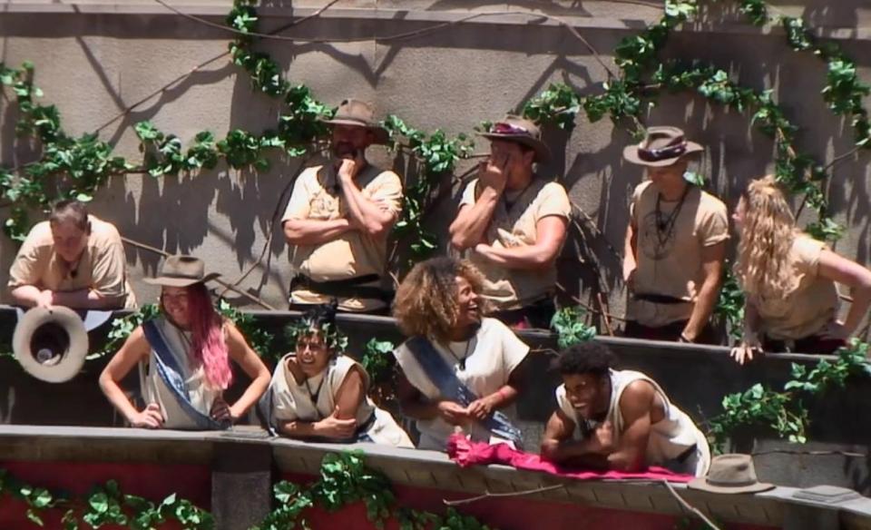  Their celebrities are all watching on during their Bushtucker Trial