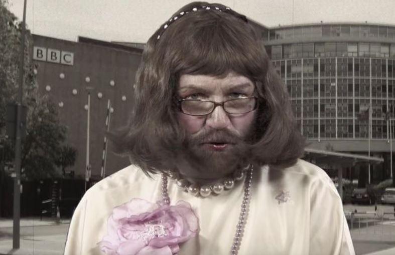  Noel launched a weird rant against the BBC while dressed as a woman