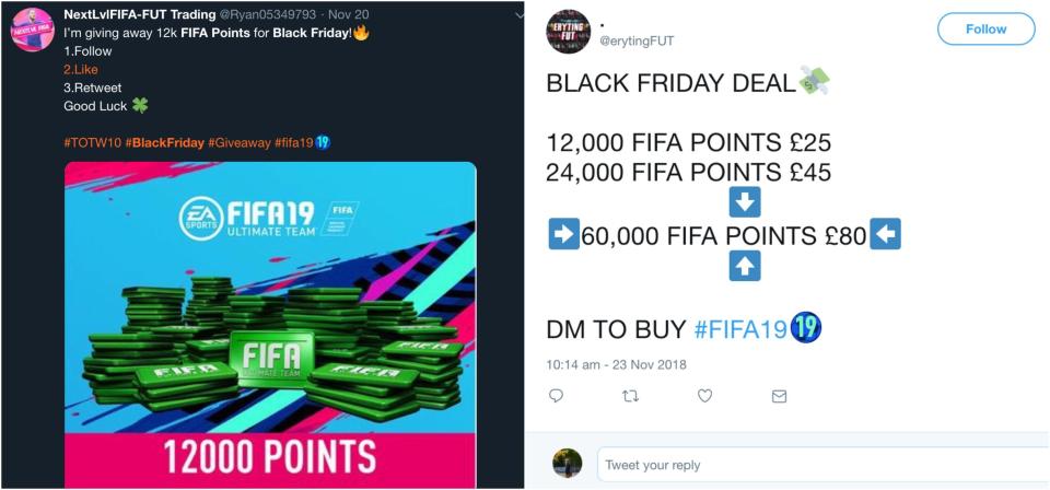 Black Friday FIFA 19 'deals'