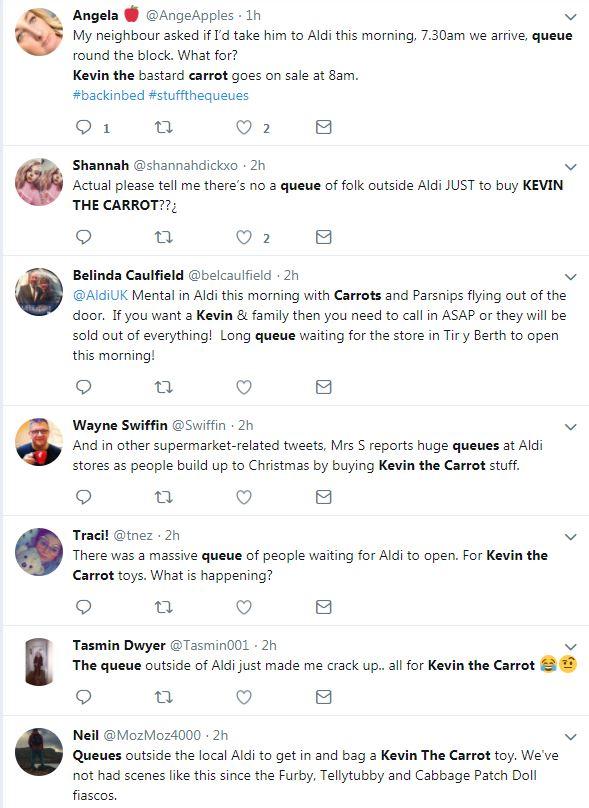 People were mocking themselves for going crazy for the Kevin the Carrot toys