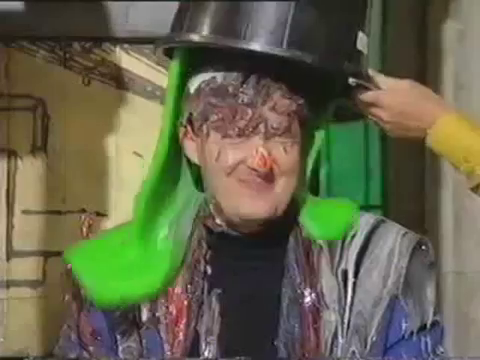  A fresh-faced Piers was gunged during a 1993 episode of Noel's House Party