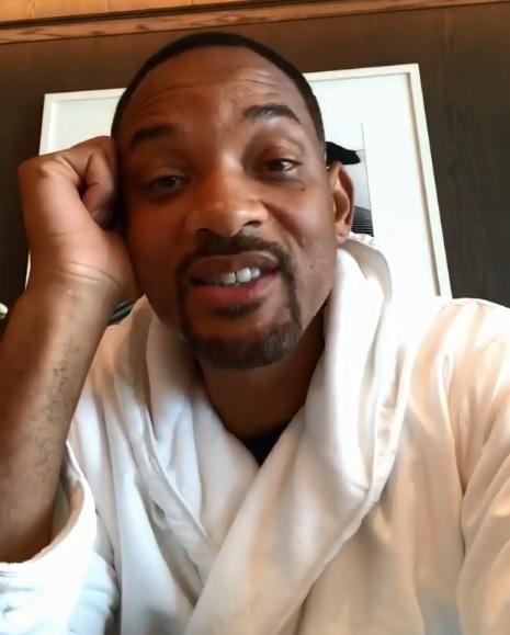  Will spoke about his relationship with his son Trey in a video filmed in his hotel room during a visit to Abu Dhabi