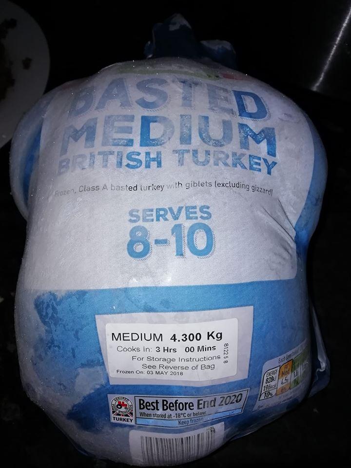 Savvy shopper Alice Smith picked up a whole frozen medium turkey for £3.45, down from £13, at Asda