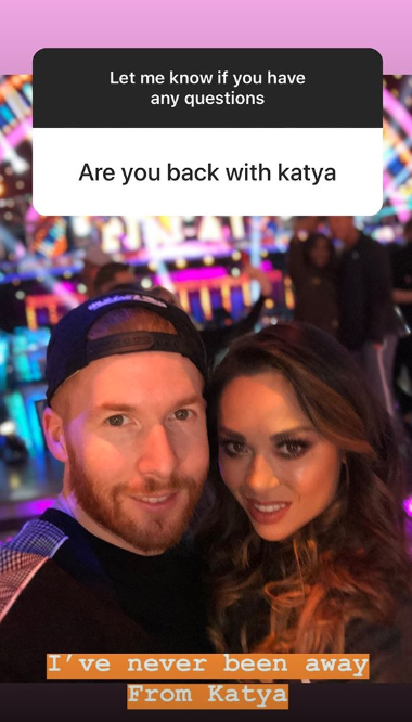  Neil Jones told a fan that he was very much still with Katya