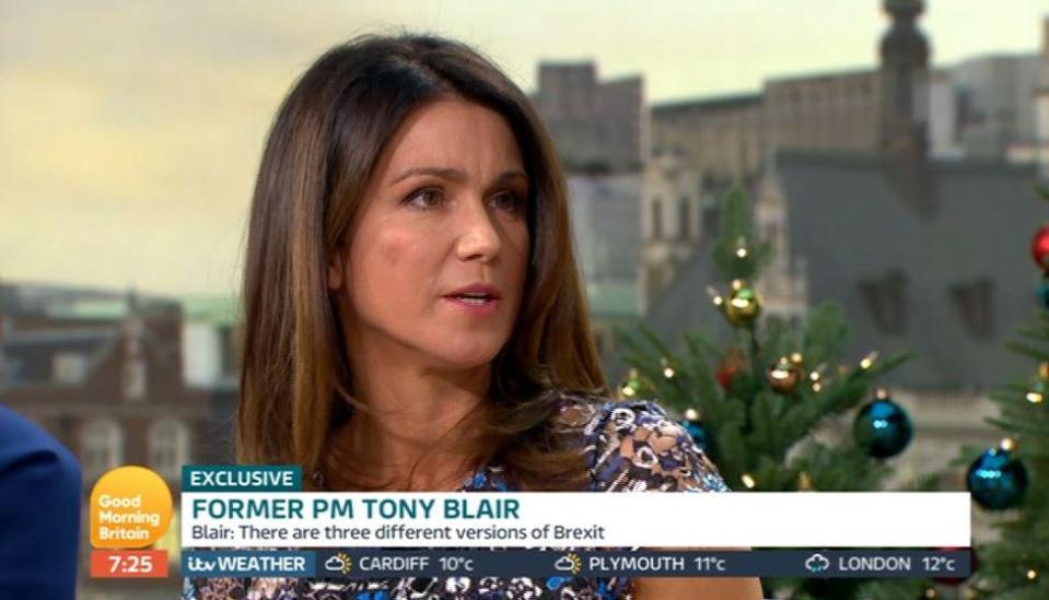  Susanna Reid hit back at the former PM