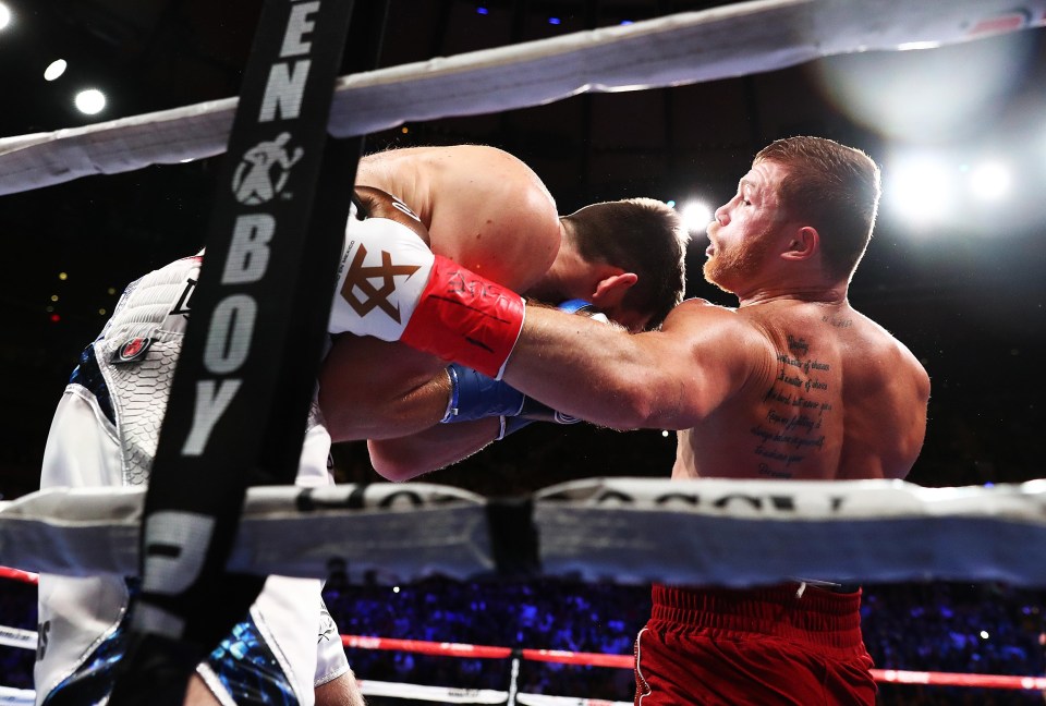 The body shots from Canelo were key to the fight and Fielding could just not deal with them