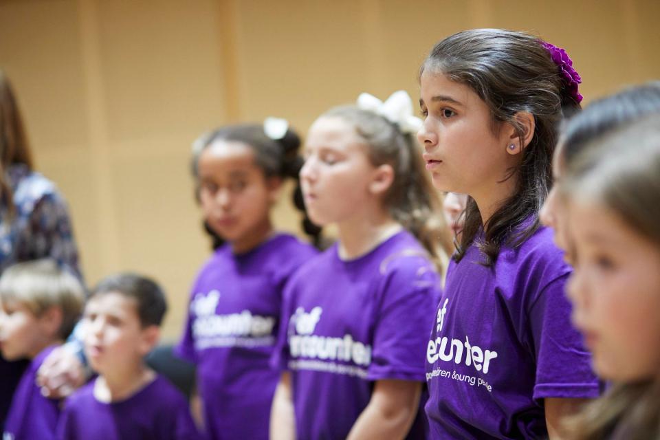  The members if the choir can range from age three to 11 - and each one of them has lost a loved one